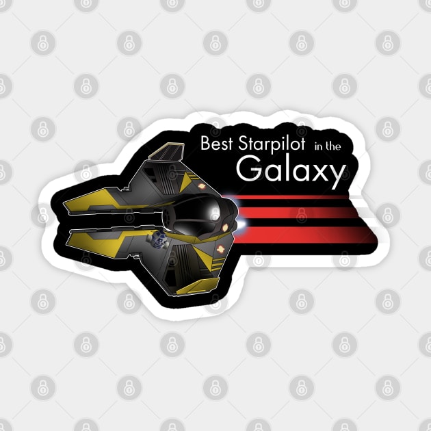 Best Starpilot in the Galaxy Sticker by thouless_art